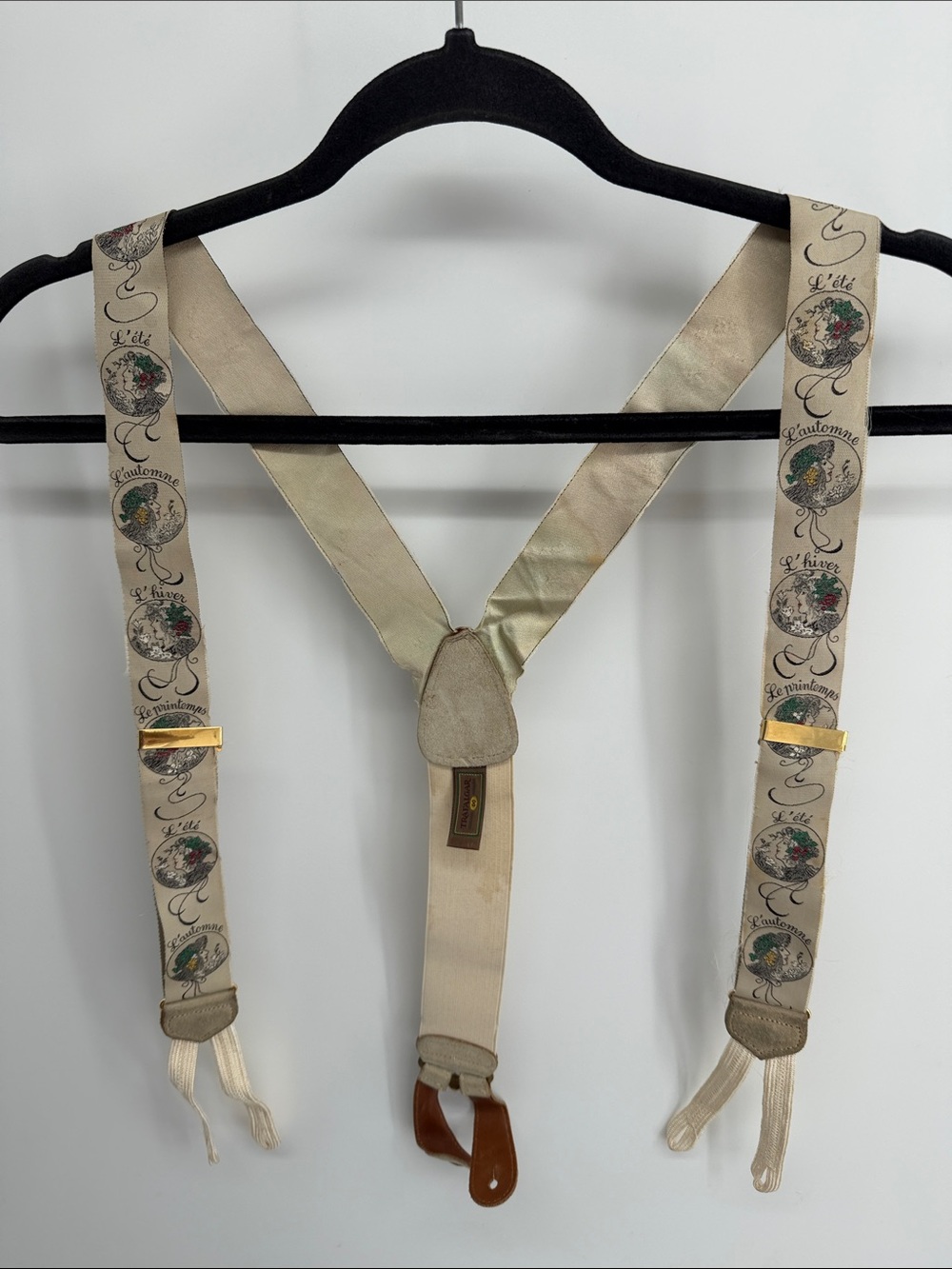 Trafalgar Limited Edition 100% silk Four French women cameo suspenders